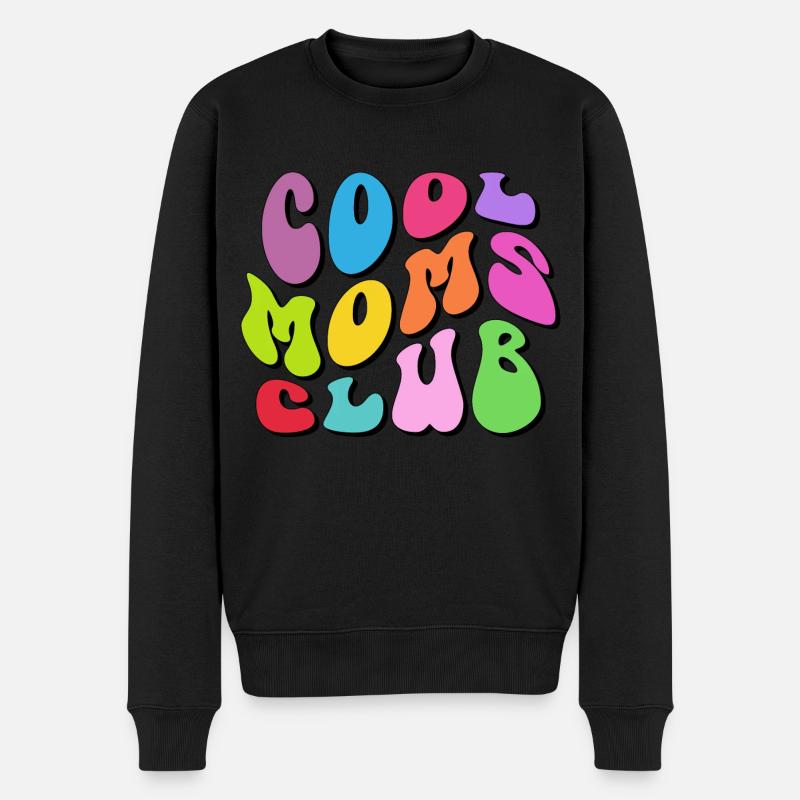 Cool Moms Club - Männer Premium Bio Pullover - Schwarz
