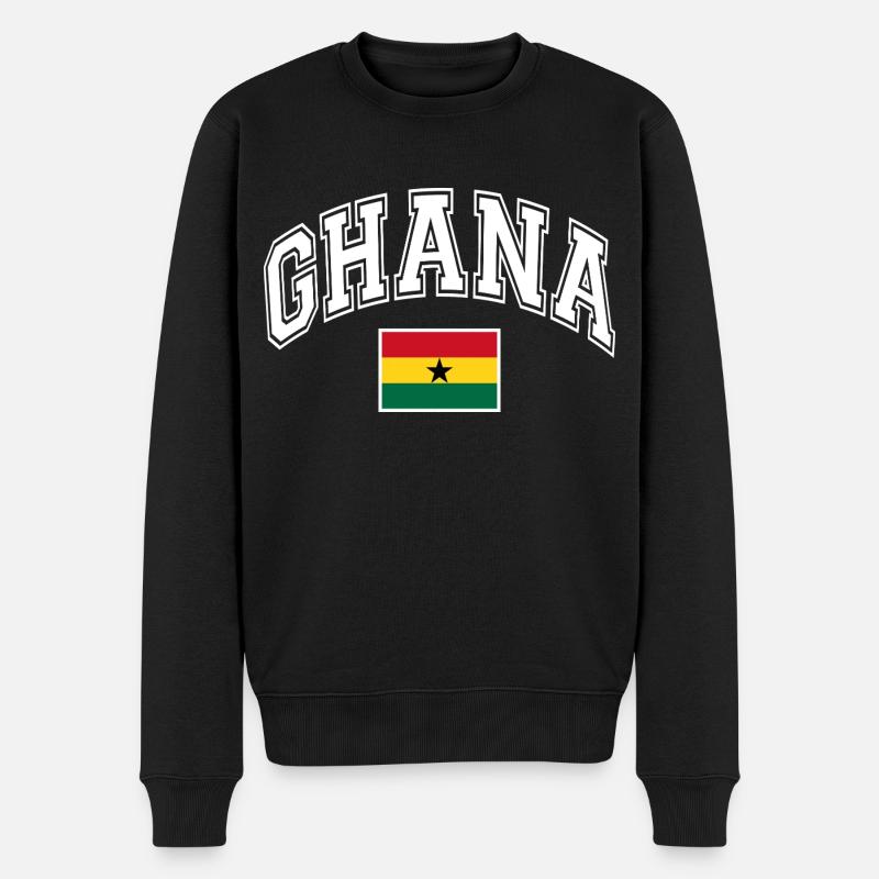 Drapeau du Ghana - Pull Premium bio Homme - noir