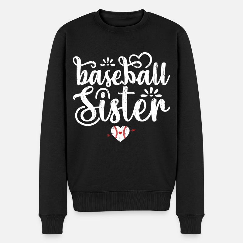 Baseball Sister Baseball Baseball Sister - Pull Premium bio Homme - noir