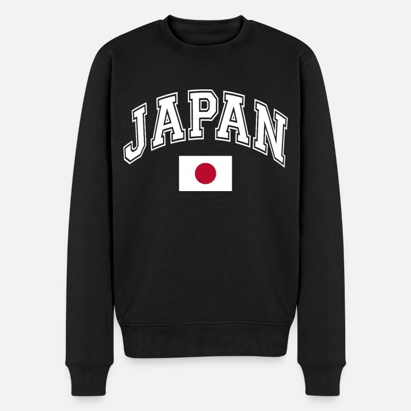 Drapeau du Japon - Pull Premium bio Homme - noir