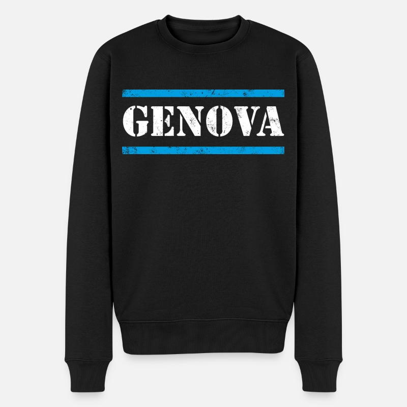 Genova - Pull Premium bio Homme - noir