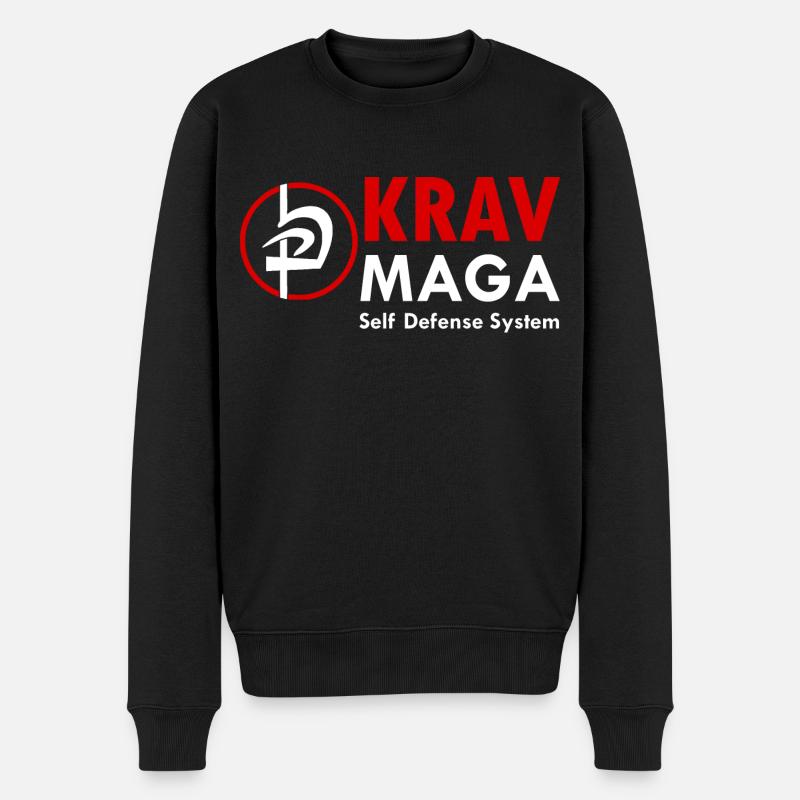 Krav Maga self-defense Fight Sport Kampfsport - Männer Premium Bio Pullover - Schwarz