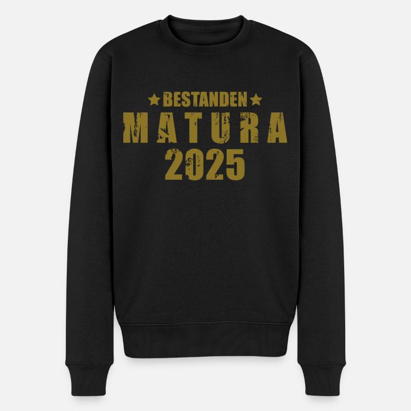 Matura 2025 - Männer Premium Bio Pullover - Schwarz