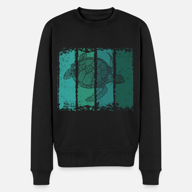 tortue - Pull Premium bio Homme - noir