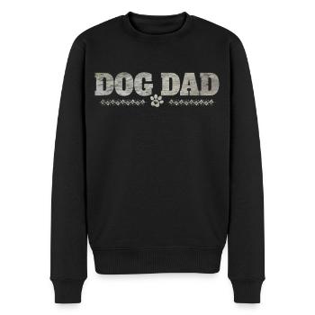 Hunde Papa - Männer Premium Bio Pullover - Schwarz - Vorne - Nico (187cm)