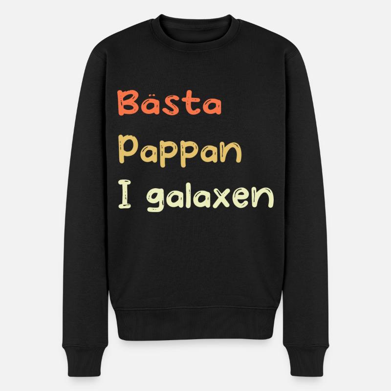 Meilleur papa dans la galaxie - Pull Premium bio Homme - noir