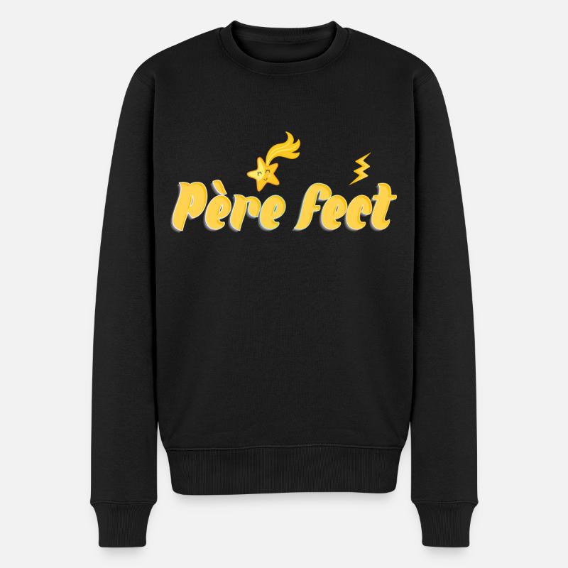 Père fect - Pull Premium bio Homme - noir