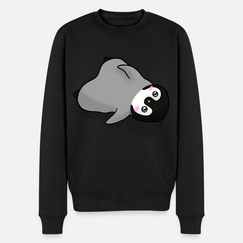Kawaii Penguin Anime - Pull Premium bio Homme - noir