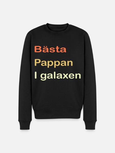 Best Dad in the Galaxy - Men's Premium Organic Jumper - black