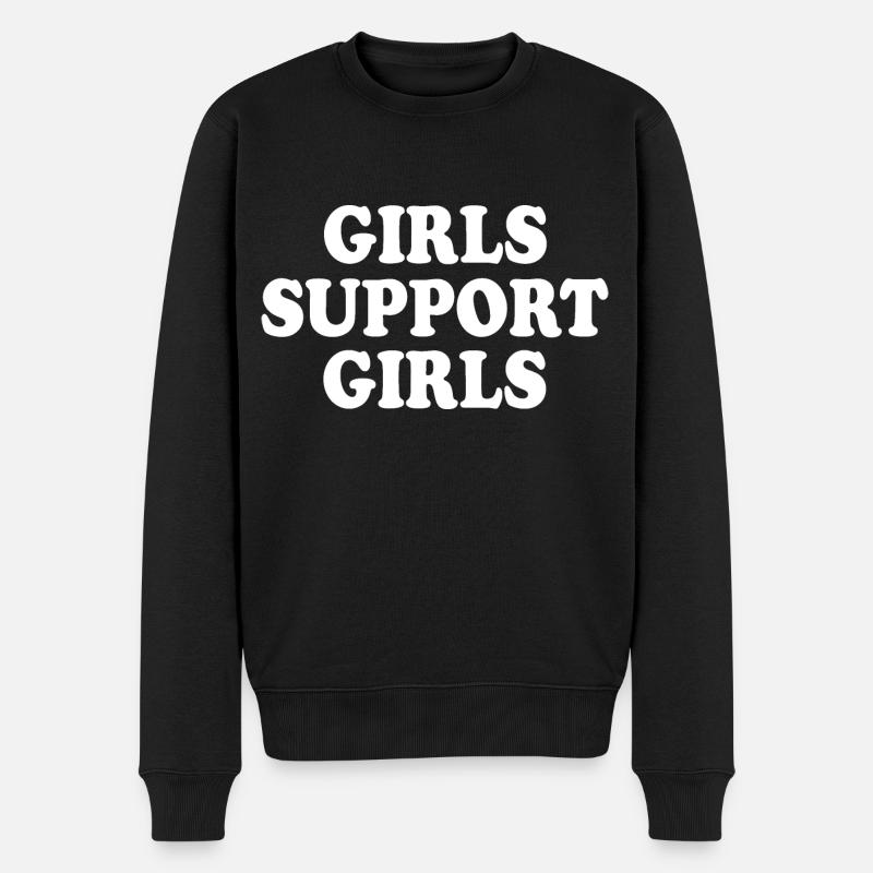 girls support girls - Pull Premium bio Homme - noir