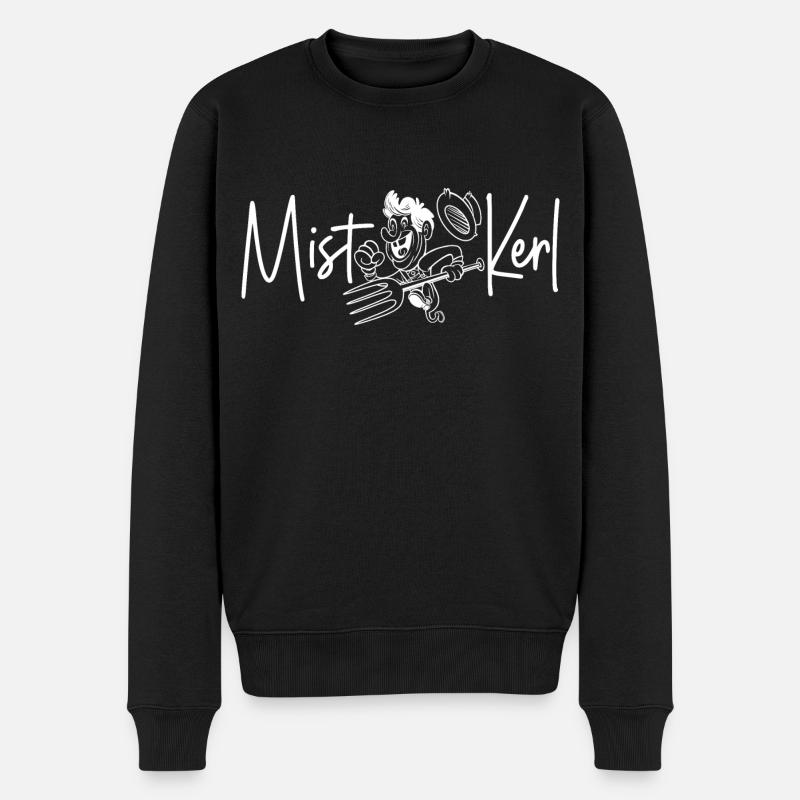 Mistkerl - Männer Premium Bio Pullover - Schwarz