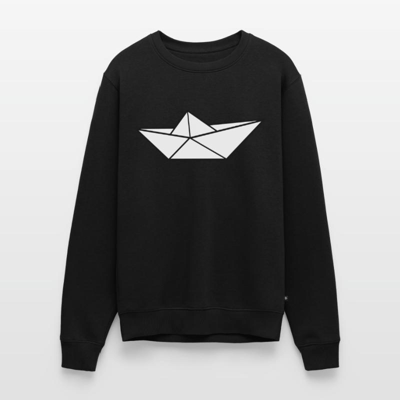 Ein Schiff Boot aus Papier ein Papierboot Boote Männer Premium Bio Pullover