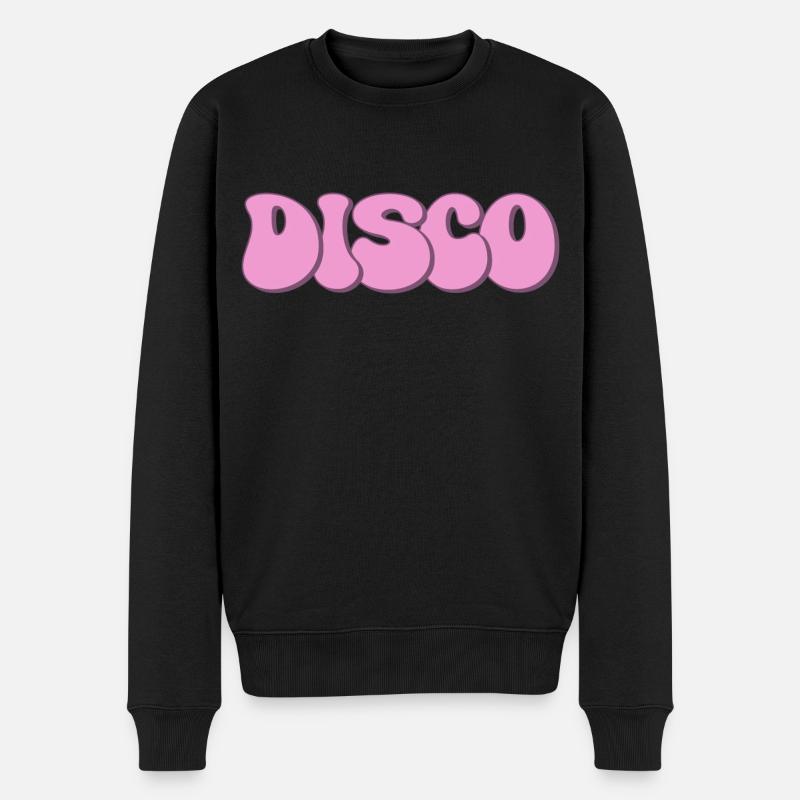 Disco - Männer Premium Bio Pullover - Schwarz