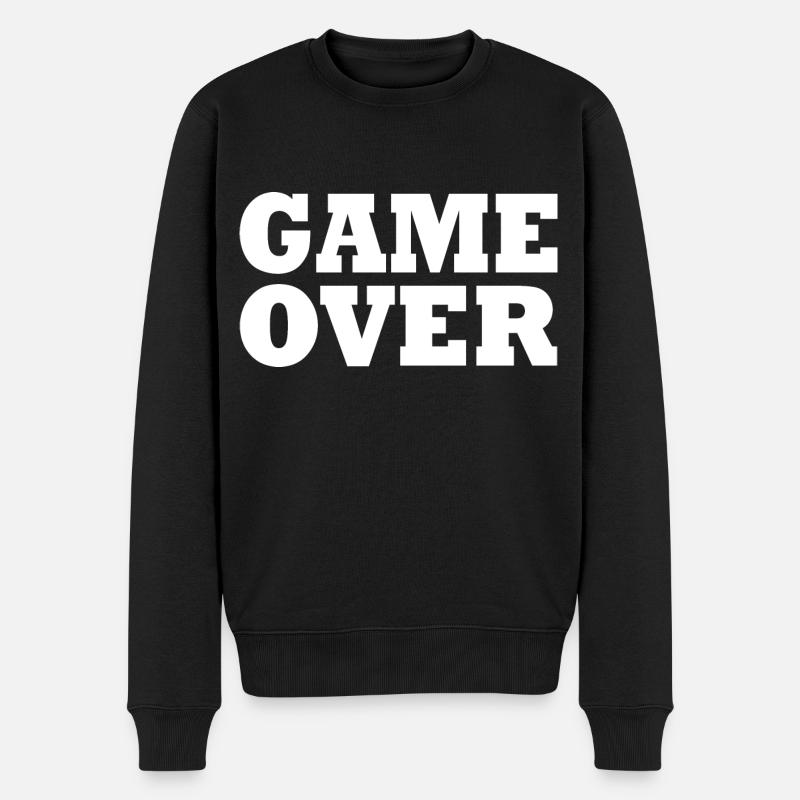 Game over - Pull Premium bio Homme - noir