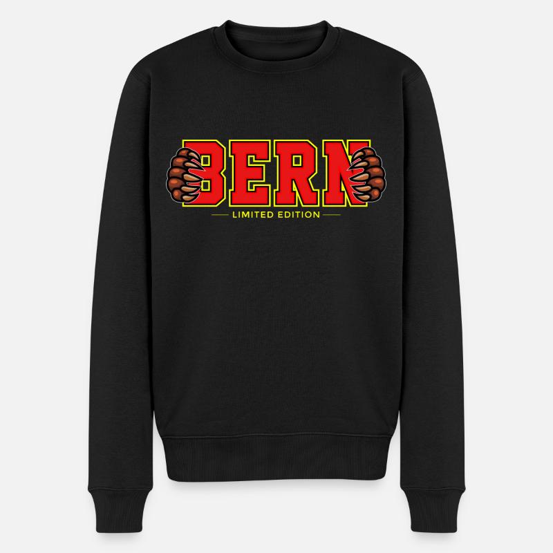 Bern - Männer Premium Bio Pullover - Schwarz