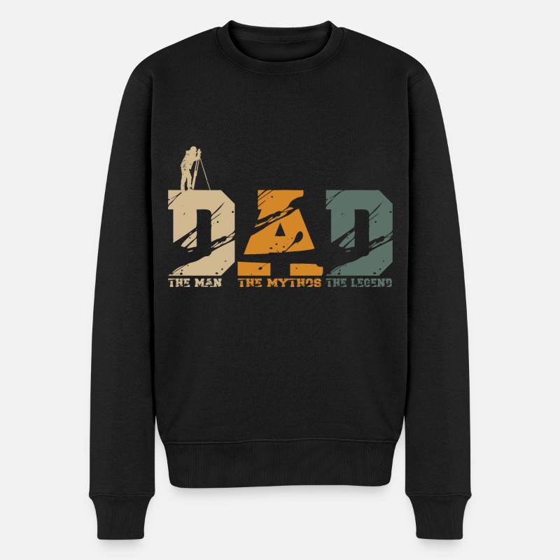 Vermesser Dad - Männer Premium Bio Pullover - Schwarz