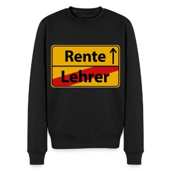 Lehrer Rente Renteneintritt Sprüche Lustige Witzig - Männer Premium Bio Pullover - Schwarz - Vorne - Nico (187cm)
