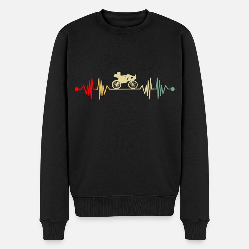 Transfusé vélo couché - Pull Premium bio Homme - noir