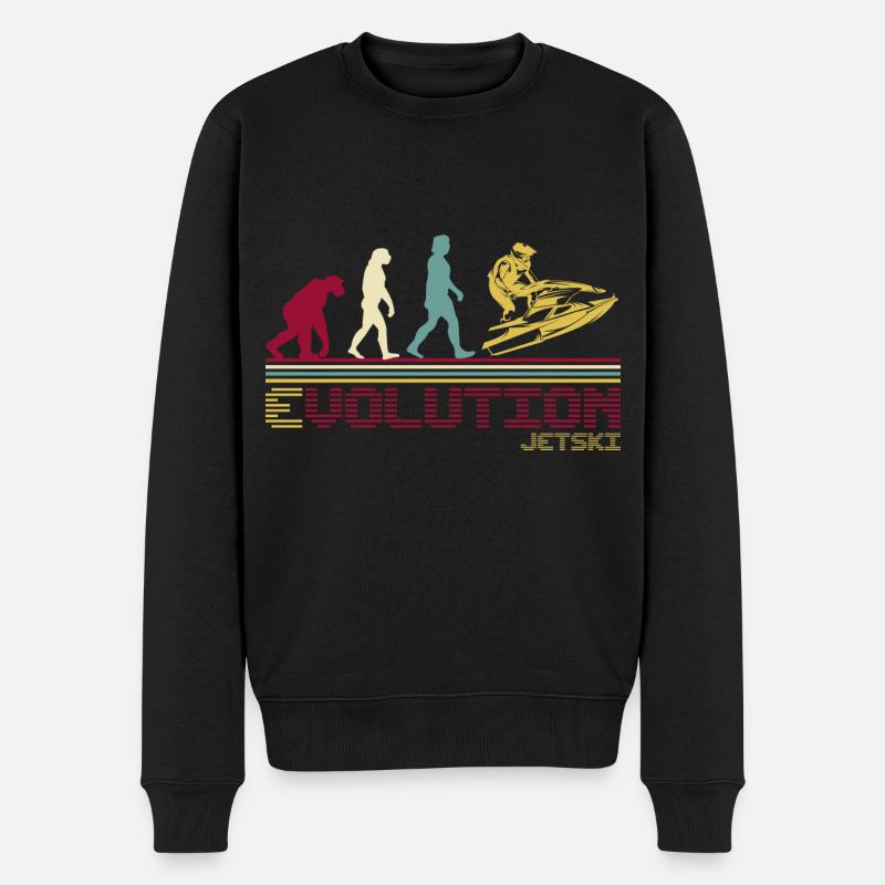 Jetski Evolution Retro - Pull Premium bio Homme - noir