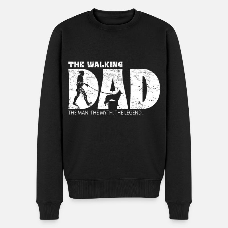 Groenendael The Walking Dad - Pull Premium bio Homme - noir