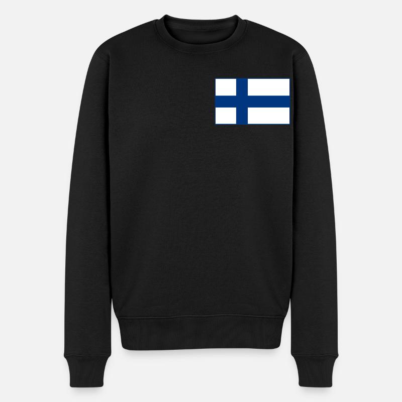 Drapeau de la Finlande - Pull Premium bio Homme - noir
