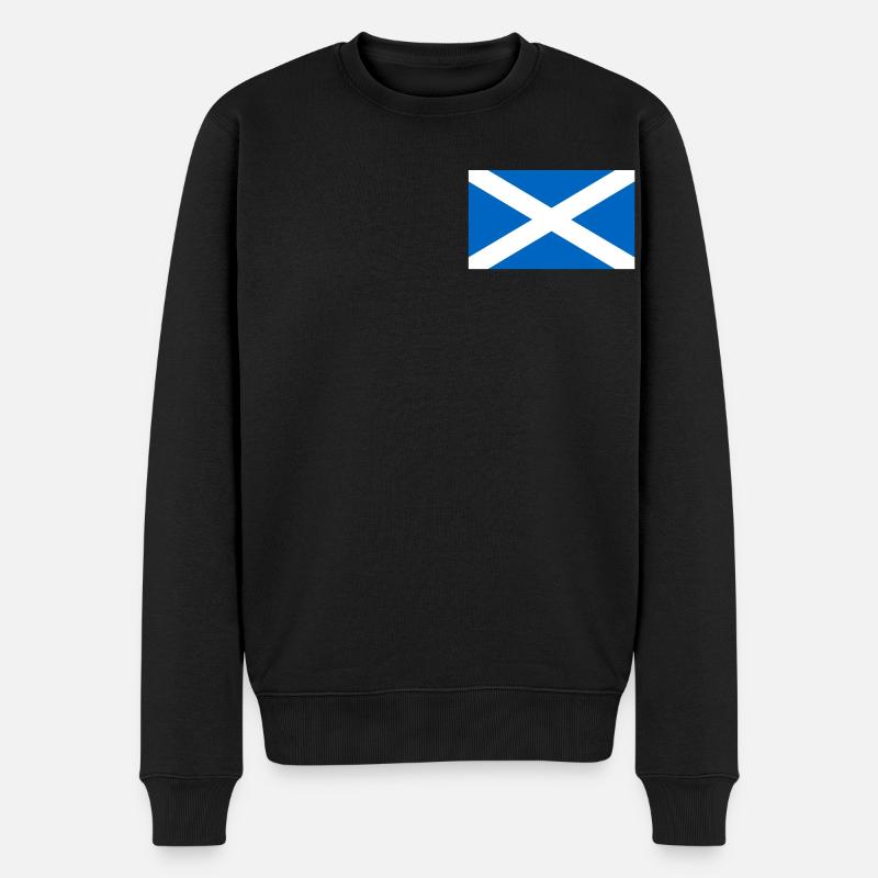 Schottland Flagge - Männer Premium Bio Pullover - Schwarz