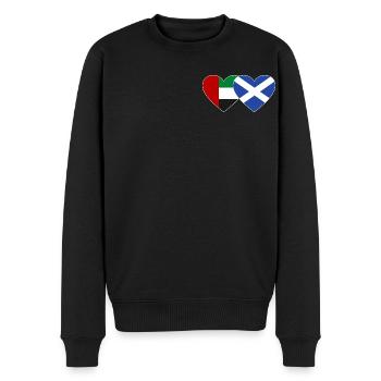 Vereinigte Arabische Emirate Schottland Flagge - Männer Premium Bio Pullover - Schwarz - Vorne - Nico (187cm)