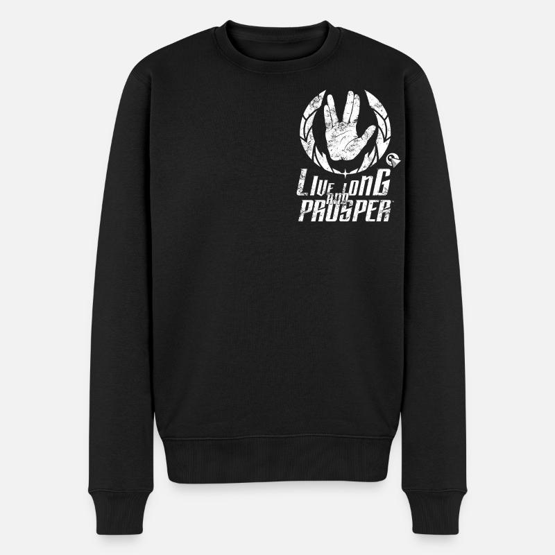 Star Trek Discovery LLAP Vulkanier klein - Männer Premium Bio Pullover - Schwarz