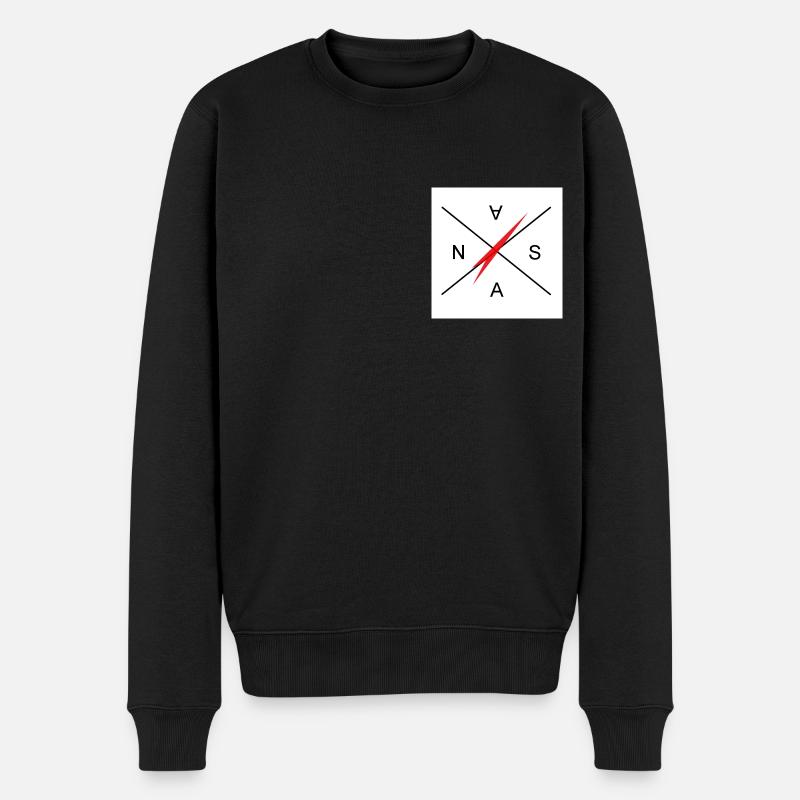 NASA - Männer Premium Bio Pullover - Schwarz