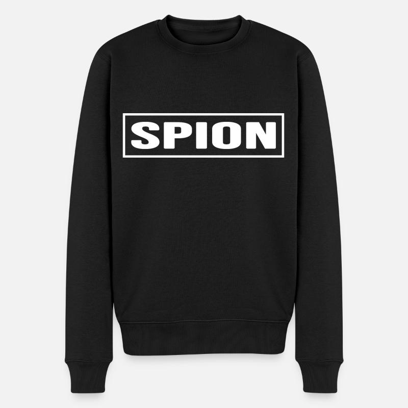 Agent d’espionnage super-héros d’élite - Pull Premium bio Homme - noir