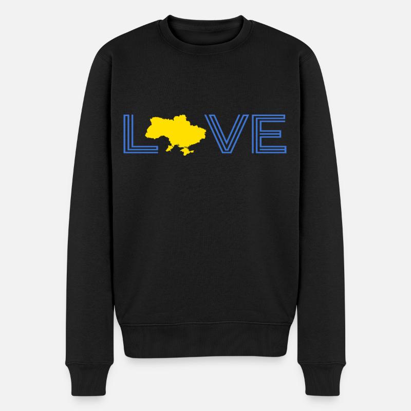 UKRAINE « ukraine » slava ukraini grenier - Pull Premium bio Homme - noir