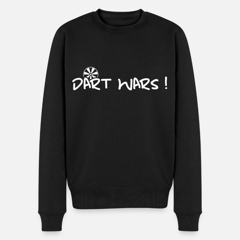Dart Dartspieler bullseye darten - Männer Premium Bio Pullover - Schwarz