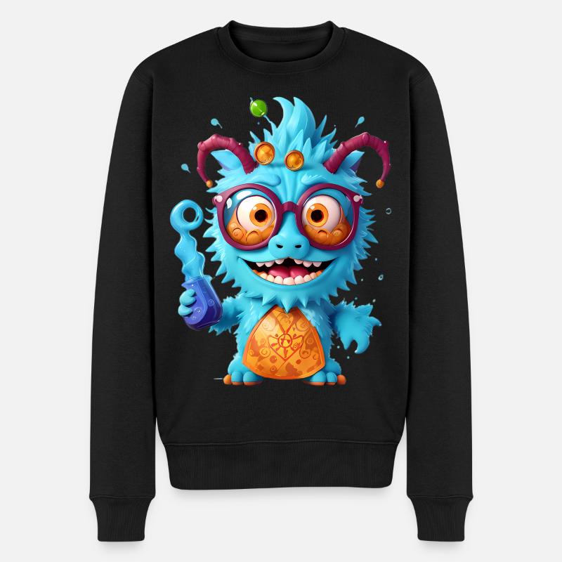 Professeur Monster - Pull Premium bio Homme - noir