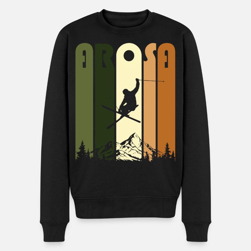 ArosaRetroGreen - Pull Premium bio Homme - noir