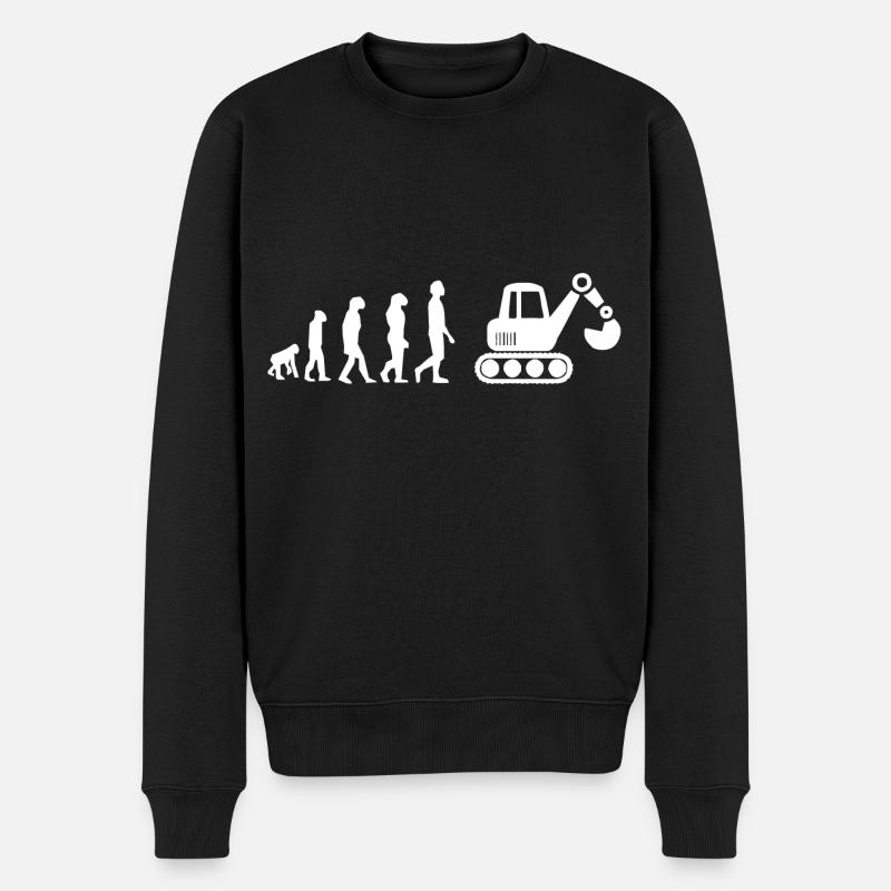 Evolution mechanical excavator - Men's Premium Organic Jumper - black