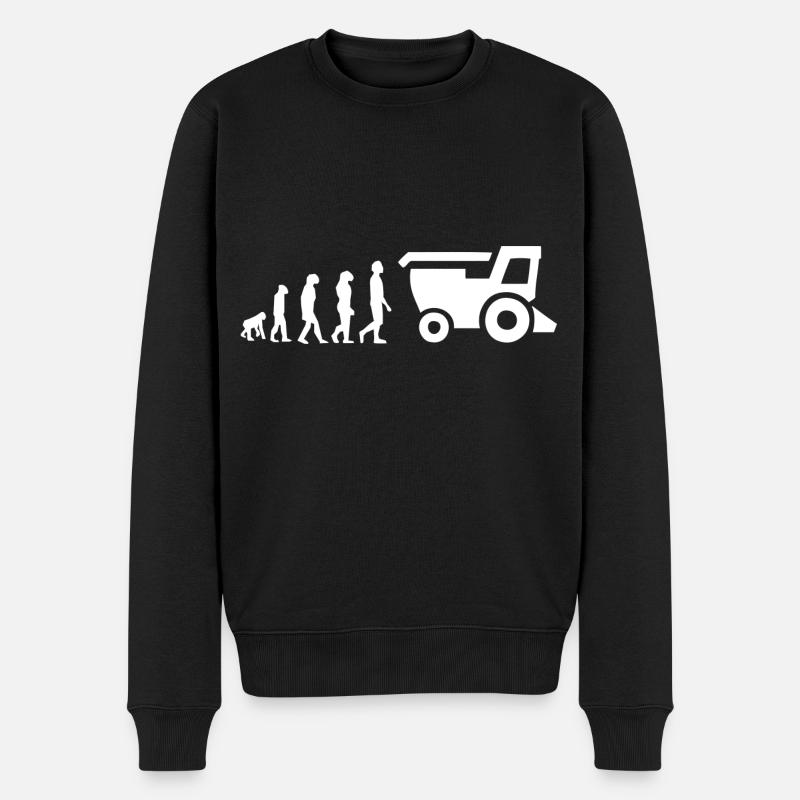 Reaper-Evolution - Männer Premium Bio Pullover - Schwarz