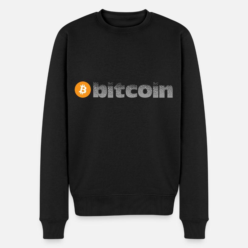 Bitcoin - Pull Premium bio Homme - noir