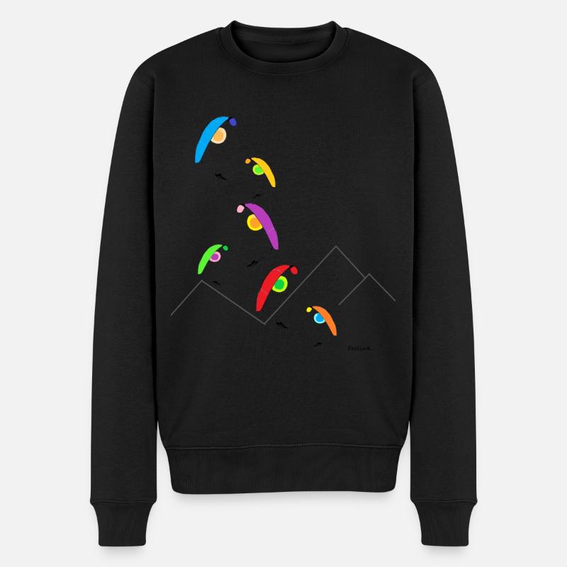 Pilote d'été parapente soleil - Pull Premium bio Homme - noir