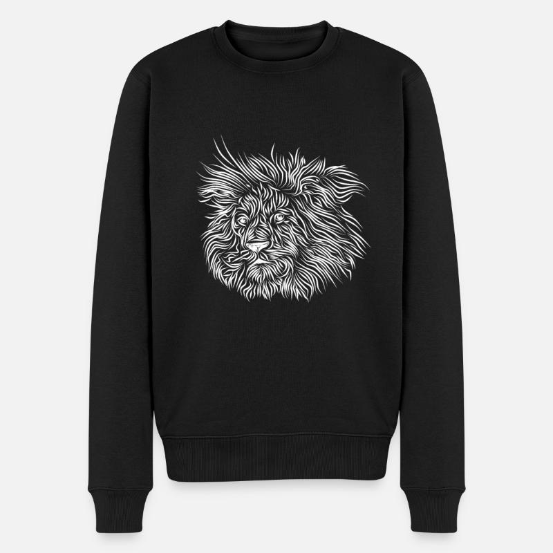 Lion ACHTENKAS - Pull Premium bio Homme - noir