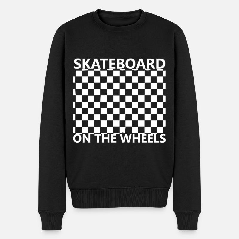 Skateboard - Sur roues - Pull Premium bio Homme - noir