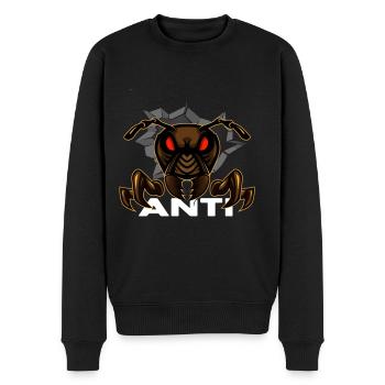 Ant ant colony fire ant"anti" - Men's Premium Organic Jumper - black - Front - Nico (187cm)