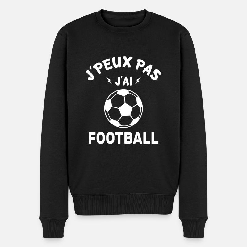 J'peux pas j'ai football - Pull Premium bio Homme - noir