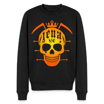 Jena Skull Grim Reaper en or Optique - Pull Premium bio Homme - noir - Devant - Nico (187cm)