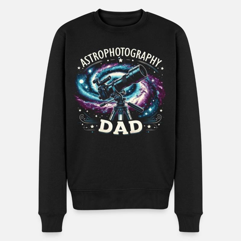 Papa astrophotographe - Pull Premium bio Homme - noir