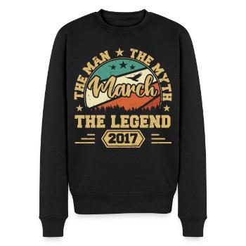 March 2017 Anniversary 2017 Legends March - Men's Premium Organic Jumper - black - Front - Nico (187cm)