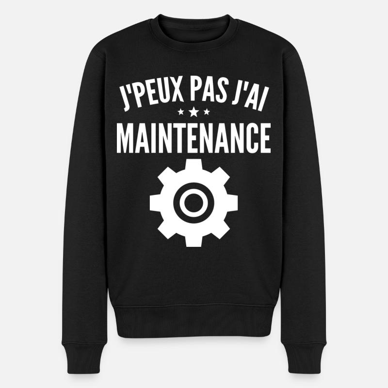 Maintenance informatique - Pull Premium bio Homme - noir