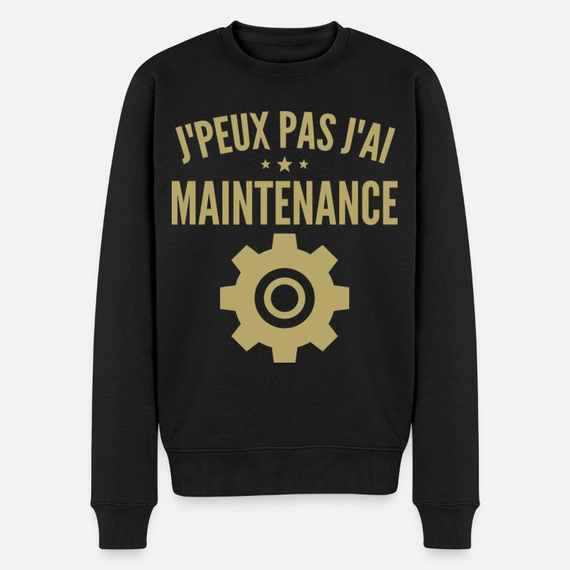Maintenance informatique - Pull Premium bio Homme - noir