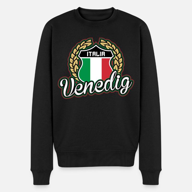 Venise - Pull Premium bio Homme - noir