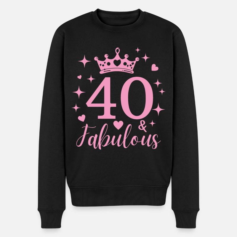 Fabuleux 40. 40e anniversaire - Pull Premium bio Homme - noir