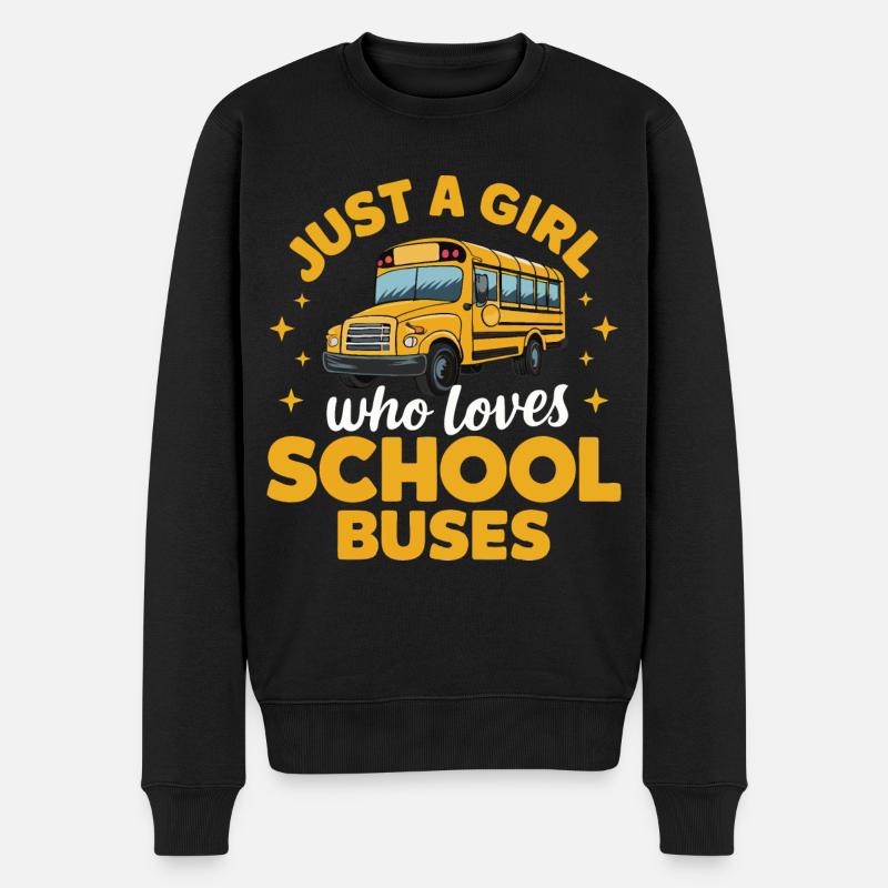 Bus Chauffeur d’autobus Autobus scolaire - Pull Premium bio Homme - noir